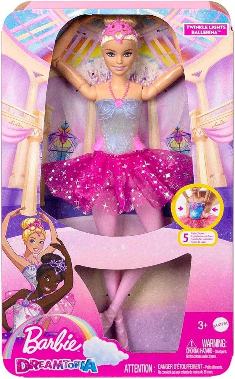 ОРИГІНАЛ! Барби Балерина со светом Barbie Dreamtopia Lights Ballerina від компанії K V I T K A - фото 1