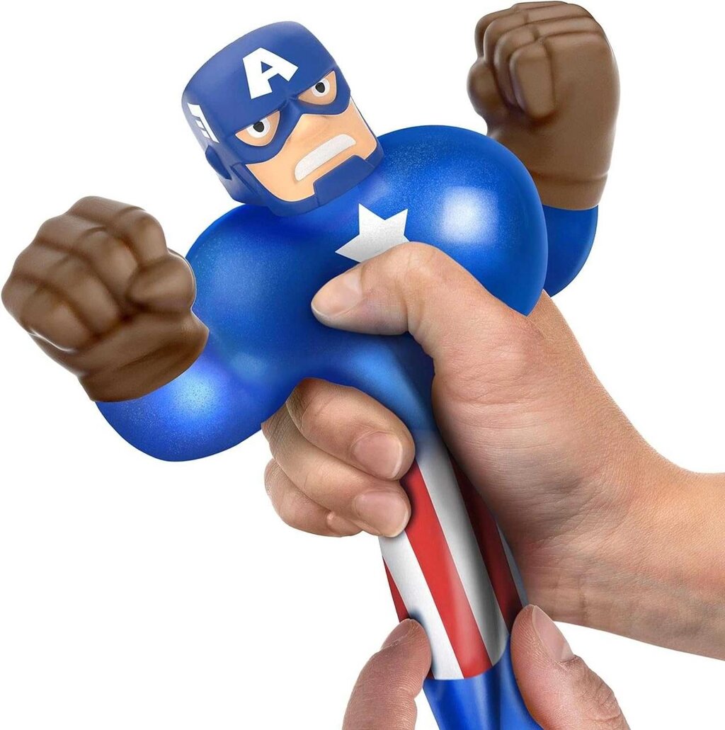 ОРИГІНАЛ! Гуджитсу Капітан Америка Марвел Goo Jit Zu Captain America від компанії K V I T K A - фото 1