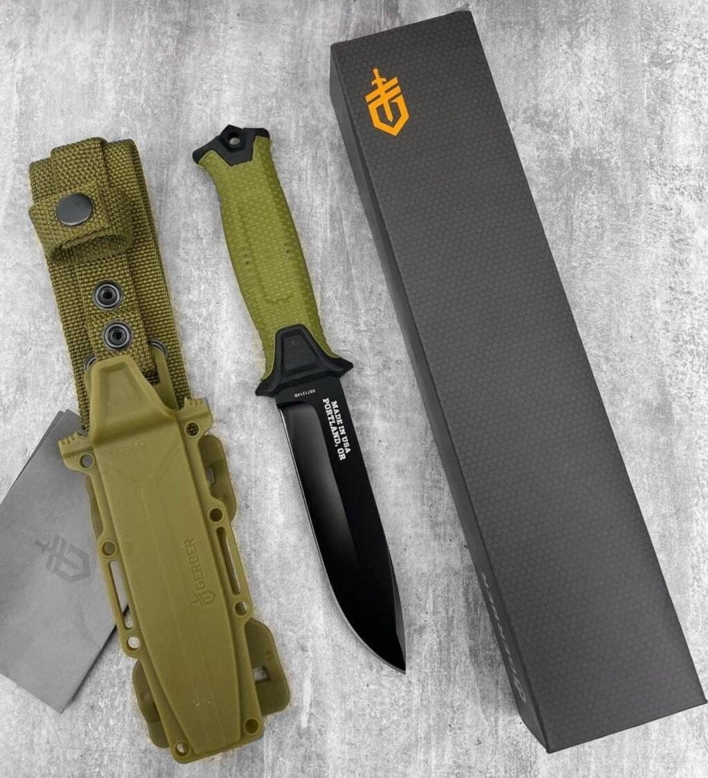 Оригінальний ніж Ніж Gerber Strongarm Fixed Blade oliva від компанії K V I T K A - фото 1