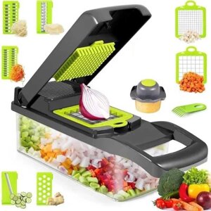 Овочерізка тертка мультислайсер з насадками 14 в 1 Veggie Slicer