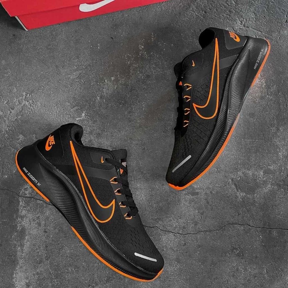 Перетнути Nike Air Zoom Black Orange від компанії K V I T K A - фото 1