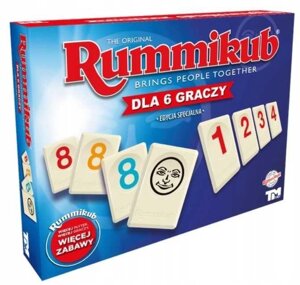 Гра Румікуб Rummikub XP 6 гравців, польська версія