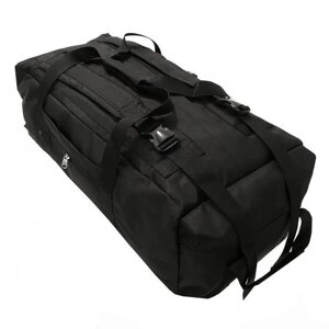 Тактична сумка-рюкзак Tactic-80 65л Чорна (1200Den)