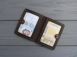 Шкіряна обкладинка на id паспорт, посвідчення, права нового зразка