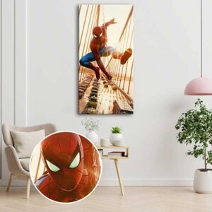 Картина на полотні Spider man on the bridge 50x100см
