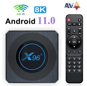SMART TV приставка X96 X4 4/32 GB - Android ТВ бокс краще H96 MAX X98