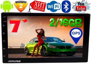 NEW! Автомагнітола Alpine ZX7 GPS, екран 7&#x27,, 2DIN, Android, 4/32GB