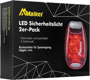 Комплект 2 шт Malker LED проблисковий маячок сигнал безпеки
