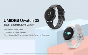 New! Смарт годинник UMIDIGI Uwatch 3S white, gray. +Всі моделі UMIDIGI!