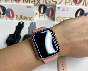 ‼Годинник watch GS7 Pro Max колір Рожевий Apple коп +ремінець