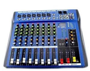 Аудіокшер Mixer MX 606U 6-канальний синій