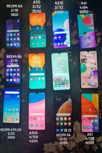 Samsung a03s a30 a30s a32 a51 a41 a21s redmi 5 6a 9a