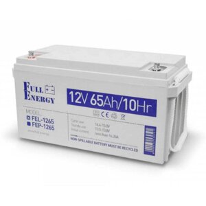 Акумулятор гелевий 12В 65 Ач для ДБЖ Full Energy FEL-1265