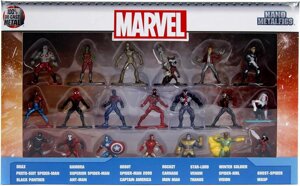 Набір металевих колекційних фігурок Jada Marvel 4 см 20 шт (30769)