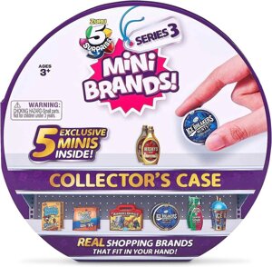 Міні бренди кейс + 5 фігурок Mini Brands 5 Surprise Case Series 3