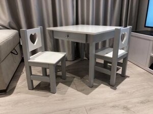 Набір столу та стільця для творчості серця дітей
