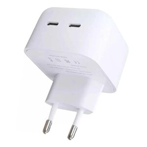 СЗУ для Apple 35W Dual USB-C Power Adapter (A) (box) (Білий)