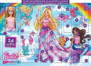 Адвент-календар Барбі Дрімтопія Barbie Dreamtopia Advent Calendar