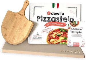 Підставка камяна для духовки та гриля dewilo Pizza Stone + Pizza Peel