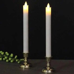[СТОК] Світлодіодна настільна свічка з натурального воску 25 см 2 шт