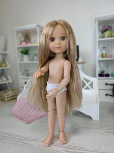 Лялька на шарнірному та звичайному тілі Eva Berjuan блондинка, без одягу35 см