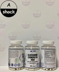 Вітаміни для суглобів Lions Nutrition Glucosamine Chondroitine MSM 80к