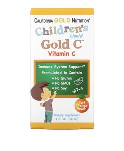 Вітамін з дитячий vitamin c ц california gold iherb