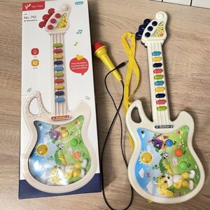 Іграшка музична гітара з мікрофоном 45 см