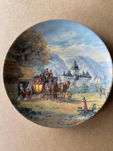 Вінтаж: Тарілки порцеляна настінні колекція «На мальовничому Рейні»