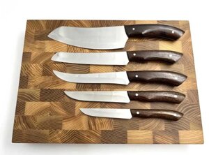 Набір кухонних ножів (5шт) ручної роботи | Набір кухонніх ножів