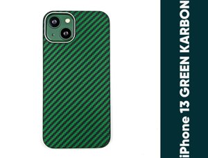 Карбоновий чохол iPhone 13 (Malachite Green)