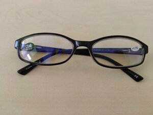 Комп'ютерні окуляри для читання Blue blocker +1.75 чорні