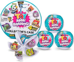 Набір сюрприз Мініі іграшки, 3 кульки та кейс 20 іграшок, Mini brands