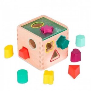 Розвивальна дерев'яна іграшка-сортер Чарівний куб Battat BX1763Z