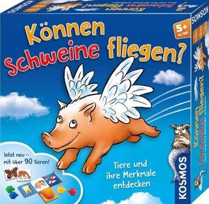 Розвивальна гра Вміє свинки літати? Können Schweine fliegen?