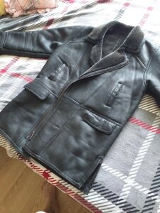 Shkіryana Jacket Zimova, зимова шкіряна куртка (пальто з овець)