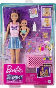 Барбі Няня з малюком та ліжечком Barbie Skipper Babysitters