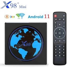 Смарт ТВ приставка X98 4/32 GB - Android 11 Smart TV бокс