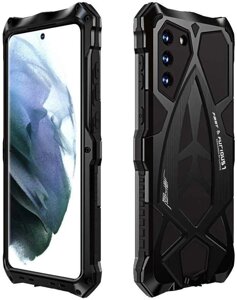 Чохол 360 для Samsung Galaxy S21 Протиударний Метал/Силікон Чорний
