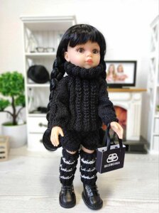 Лялька венсдей Wednesday в костюмі з шортами Paola Reina 14834, 32 см