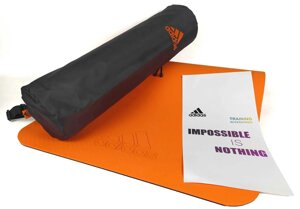 Килимок Adidas 6мм+ЧОХОЛ /Каремат-мат для йоги пілатес фітнес йогамат