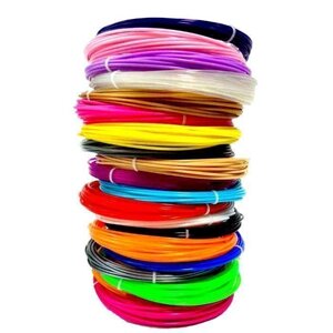Пластик для 3D Pen2 нитка ЕКО 200 метрів набір супер! 20 кольорів