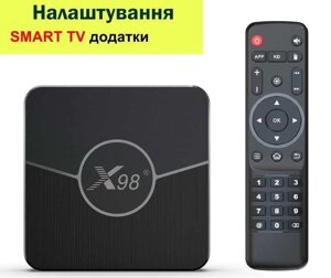Смарт ТВ приставка X98 Plus 4/32 GB - Android 11 Smart TV бокс