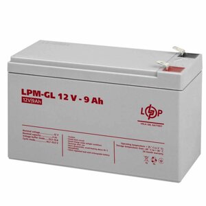 Акумулятор гелевий LogicPower LPM-GL 12V - 9 Ah