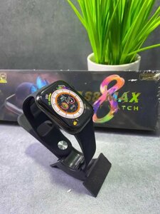 Акція GS 8 max BLACK Смарт Годинник Smart Watch коп 1в1 LUX +ремінець