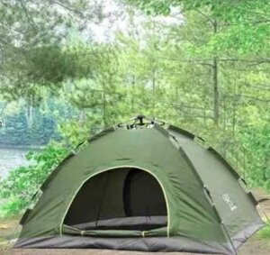Намет 2х місний зеленого кольору Ви зіллєтеся з природою, палатка, тент
