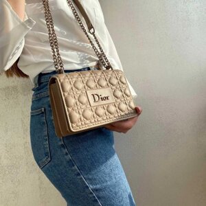 Делікатна бежева сумка Dior