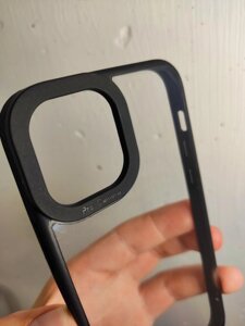 Чохол Clear Armor Case для iPhone 12 Pro Max прозорий кольорова рамка