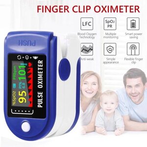 Пульсоксиметр оксиметр на палець - PULSE OXIMETER кольоровий LCD дисплей