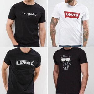 Чоловічі футболки Levi's Trussardi Bikkembergs karl lagerfeld світшот